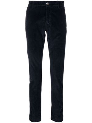 Hand Picked corduroy cotton slim trousers - Blue