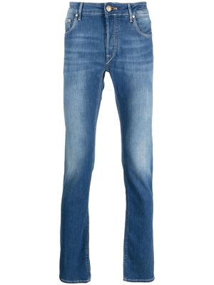 Hand Picked faded effect slim-fit jeans - Blue