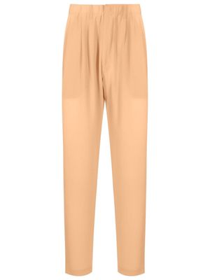 Handred cropped tapered silk trousers - Orange