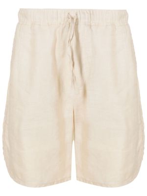 Handred drawstring-waist linen shorts - Neutrals