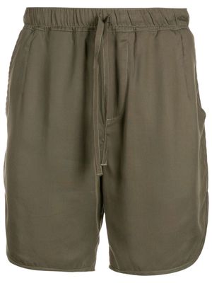 Handred drawstring-waist track shorts - Green