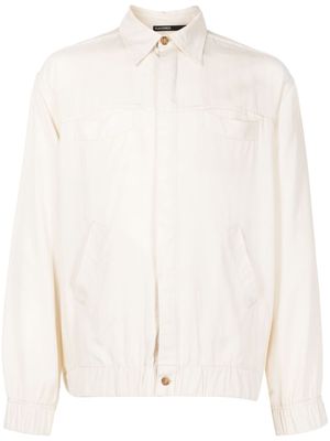 Handred elasticated-hem long-sleeved jacket - Neutrals