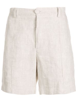 Handred linen tailored shorts - Neutrals
