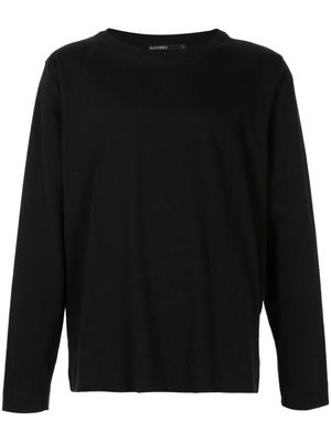 Handred long-sleeved cotton T-shirt - Black