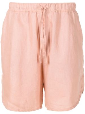 Handred Rose linen shorts - Orange