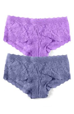 Hanky Panky Assorted 2-Pack Boyshorts in Electric Orchid/Chambray
