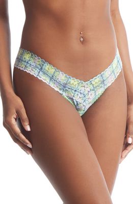 Hanky Panky Daily Lace&trade; Print Low Rise Thong in Hazy Morning