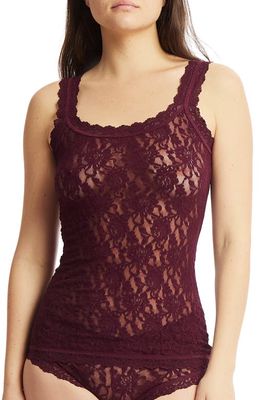 Hanky Panky Lace Camisole in Dried Cherry