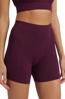 Hanky Panky MellowLuxe Sleep Shorts in Dried Cherry