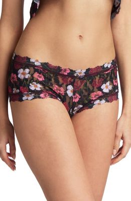 Hanky Panky Print Lace Boyshorts in Am I Dreaming Floral Print