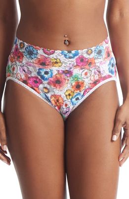 Hanky Panky Print Lace Briefs in Linger Awhile