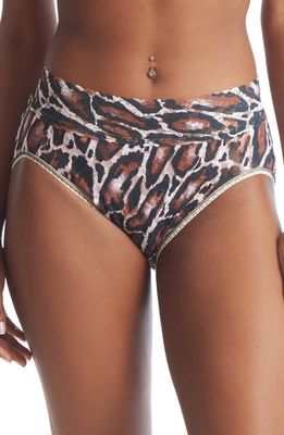 Hanky Panky Print Lace Briefs in Natural Rhythm