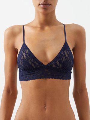 Hanky Panky - Signature Lace Padded Bralette - Womens - Navy