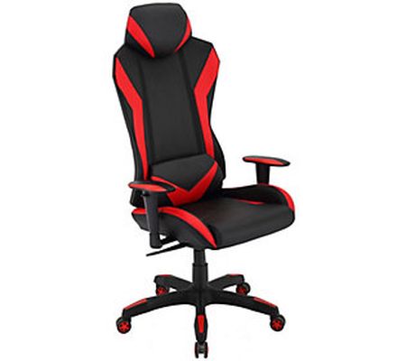 Hanover Commando High-Back Gaming Chair in Blac and Red