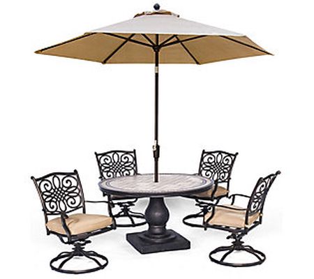 Hanover Monaco 6-Piece Dining Set in Tan