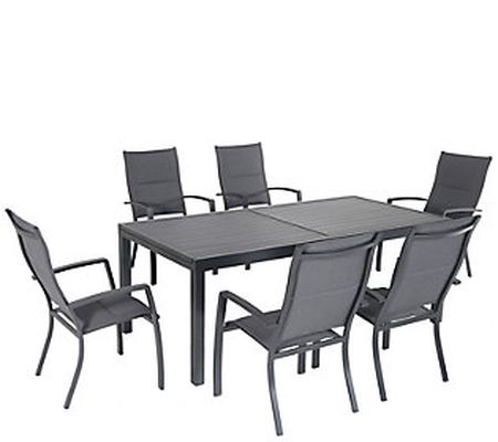 Hanover Naples 7-Piece Outdoor Set with 6 Chair s and Table