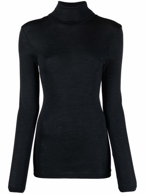 Hanro fine-knit polo-neck jumper - Black