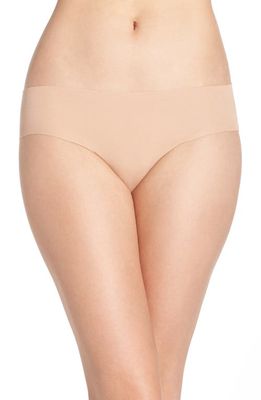 Hanro Invisible Stretch Cotton Hipster Panties in Beige