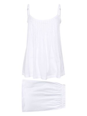 Hanro Juliet pintuck pyjama set - White