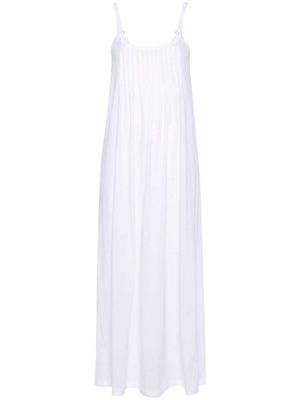 Hanro Juliet pleated cotton nightdress - White