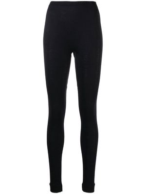 Hanro silk stretchy leggings - Black