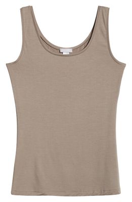 Hanro Soft Touch Tank in Taupe Grey
