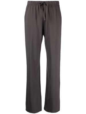 Hanro straight-leg drawstring-waist trousers - Grey