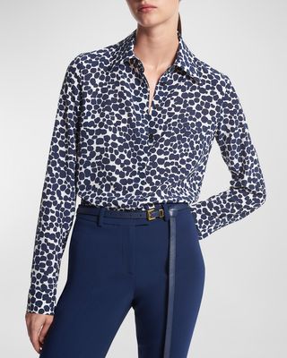 Hansen Button-Front Shirt in Modern Cheetah