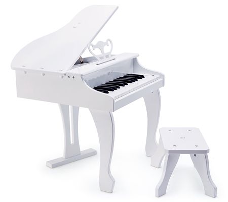 Hape Deluxe White Grand Piano w/ Stool