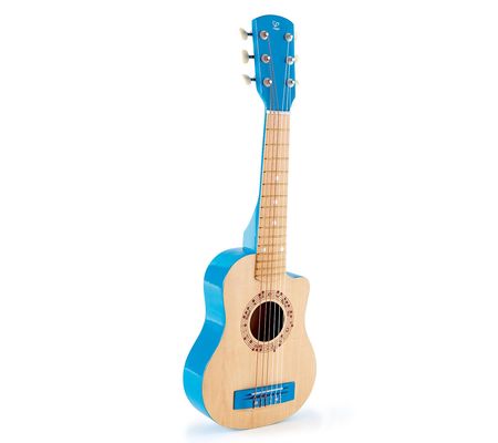 Hape First Musical Guitar Blue Lagoon Wooden In trument