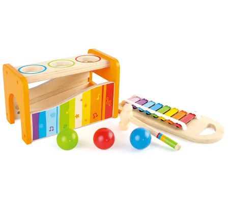 Hape Pound & Tap Bench with Slide Out Xylophone