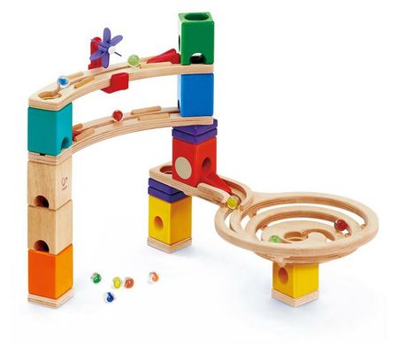 Hape Quadrilla Wooden Marble Run Construction R ace