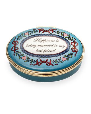 Happiness Is Being Married Enamel Box
