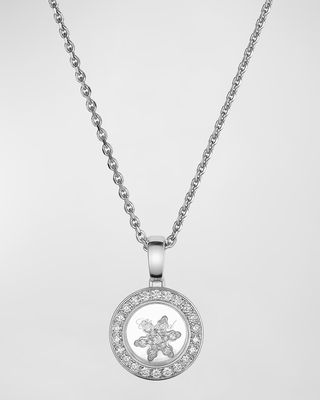 Happy Diamonds 18K White Gold Snowflake Pendant Necklace