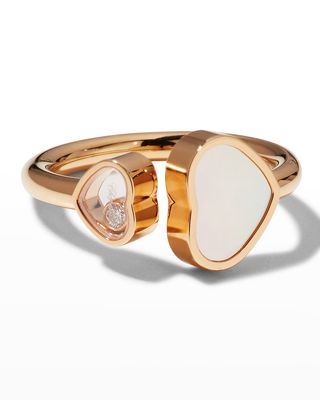 Happy Heart Diamond and Mother-of-Pearl Ring
