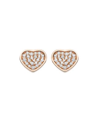 Happy Hearts Diamond Stud Earrings