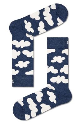 Happy Socks Cloudy Socks in Navy