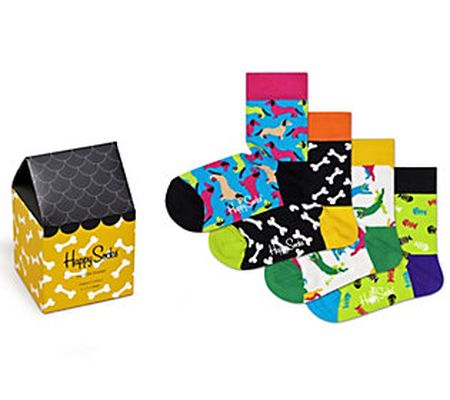 Happy Socks Kids Cats & Dogs 4-Pack Gift Box