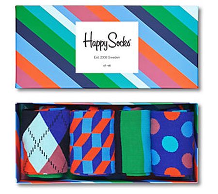Happy Socks Multi-Stripe Gift Box 4-Pack