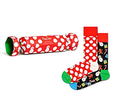 Happy Socks Set of 2 Christmas Novelty Gift Set