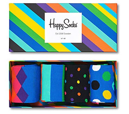 Happy Socks Stripe Gift Box 4-Pack