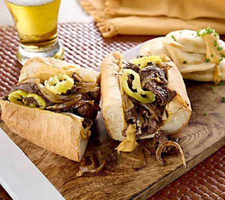 Happy to Meat You 4.5-lb Chicago Style Sirloin Cheesesteak Kit
