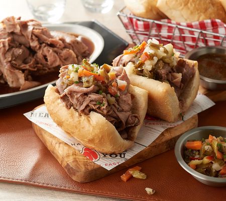 Happy to Meat You 5-lb Italian Beef Sandwich Kit with Gravy