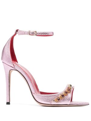 HARDOT 110 crystal-embellished open-toe sandals - Pink