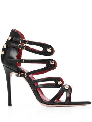 HARDOT 110mm bar-detail open-toe sandals - Black