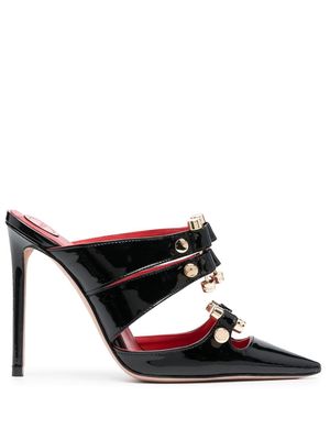 HARDOT 120 stud-detail pointed-toe mules - Black