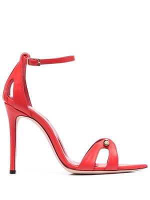 HARDOT 120mm open-toe sandals - Red