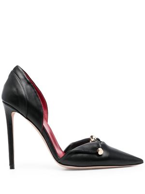 HARDOT pointed leather pumps - Black