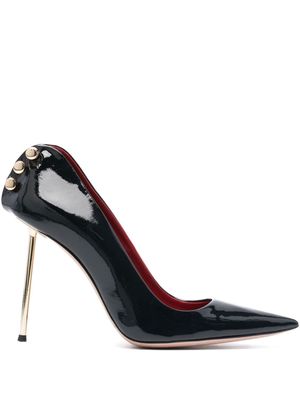 HARDOT Supreme Ass Metallic-heel 101mm patent-finish pumps - Black