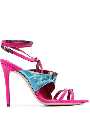 HARDOT two-tone heeled sandals - Pink